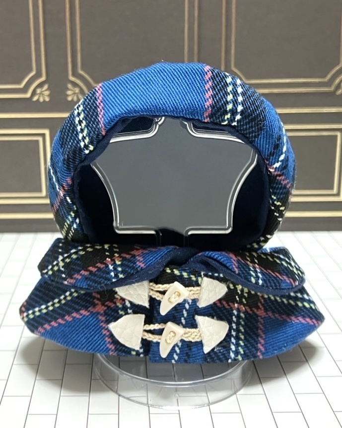 タータンチェックぬいケープセット