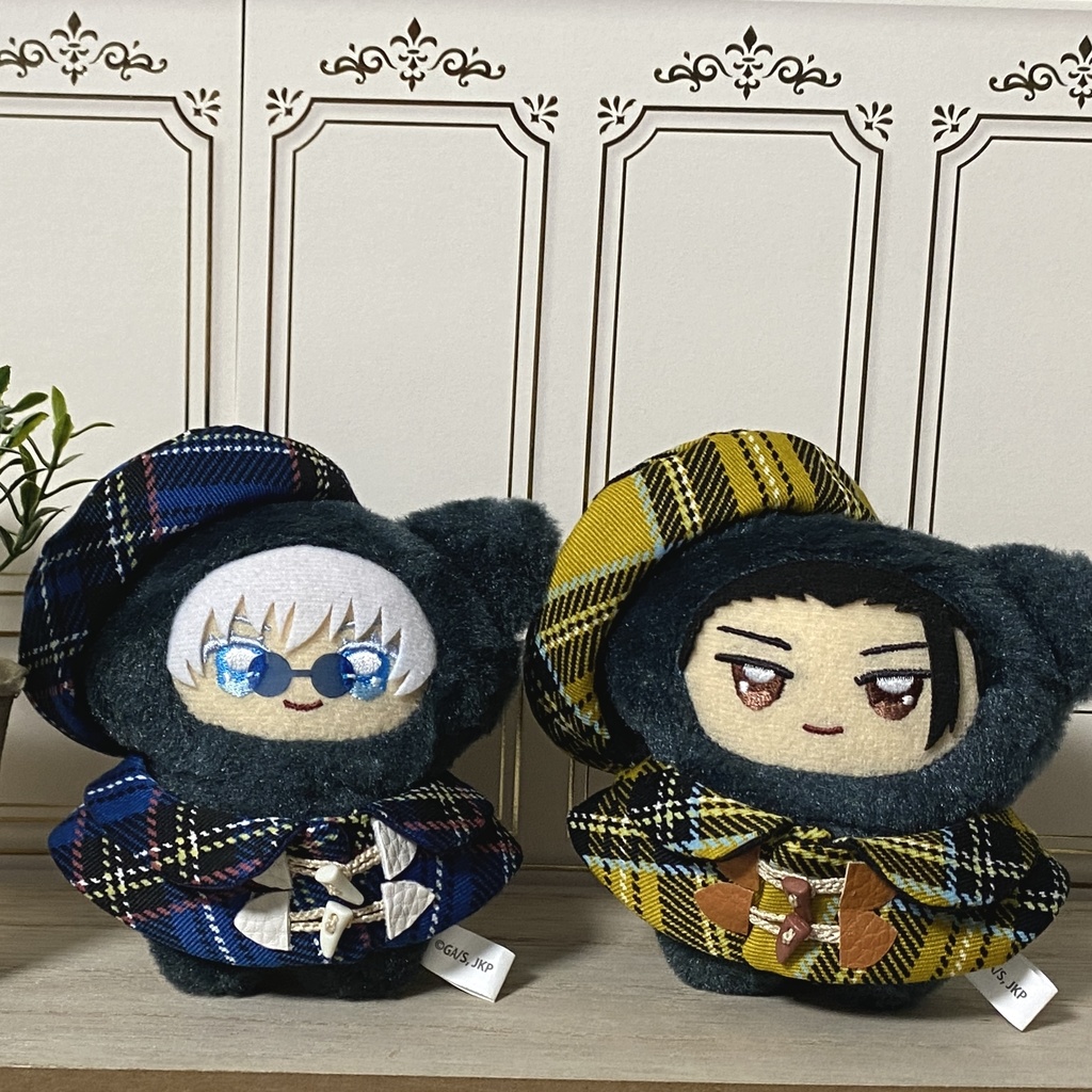 タータンチェックぬいケープセット