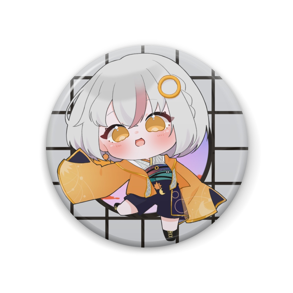 金環ひじき　缶バッチ57㎜　1