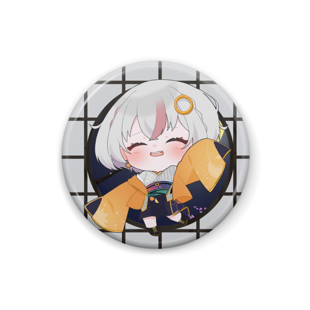 金環ひじき　缶バッチ25㎜　3