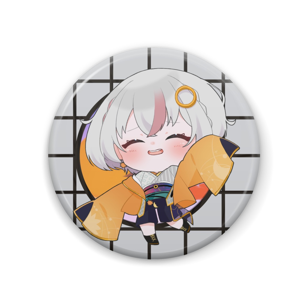 金環ひじき　缶バッチ57㎜　3