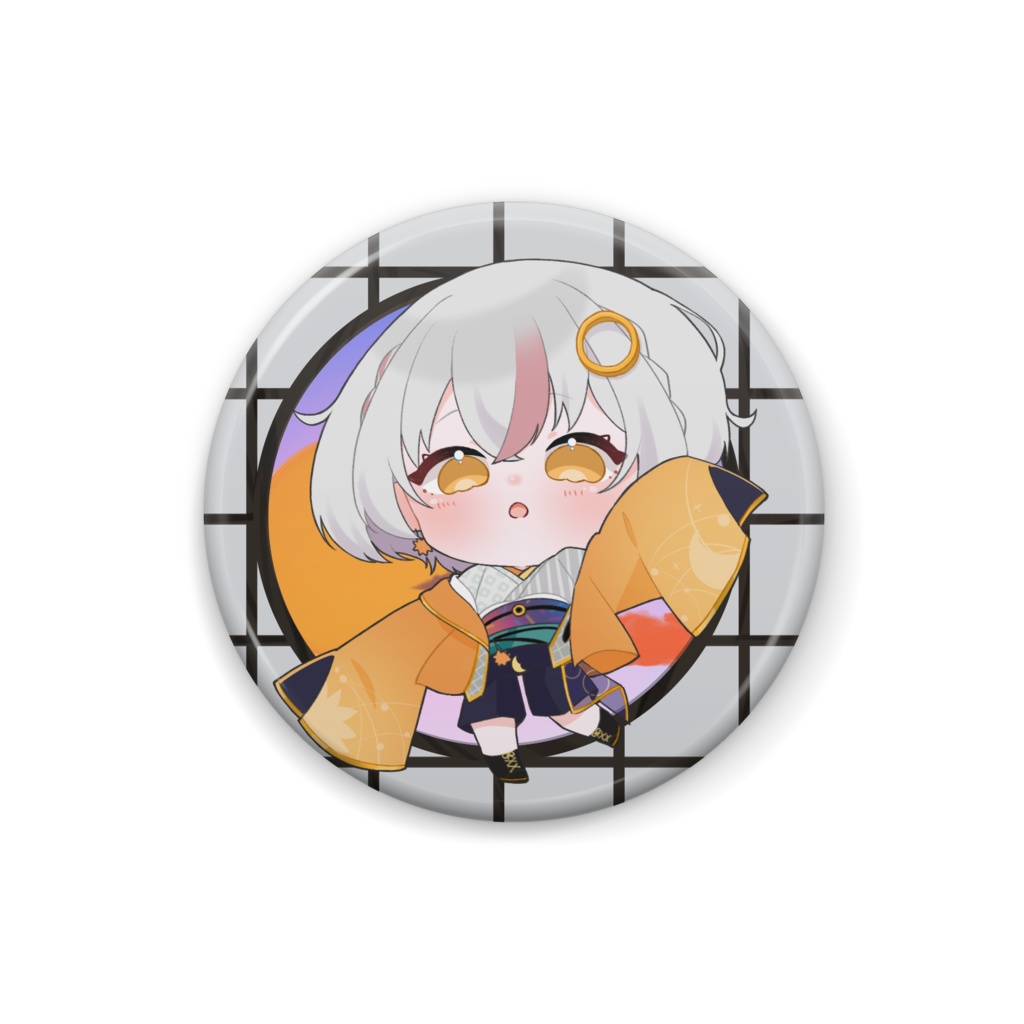 金環ひじき　缶バッチ25㎜　4