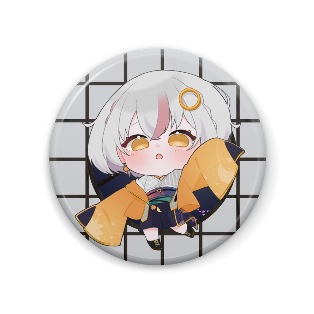 金環ひじき　缶バッチ57㎜　4