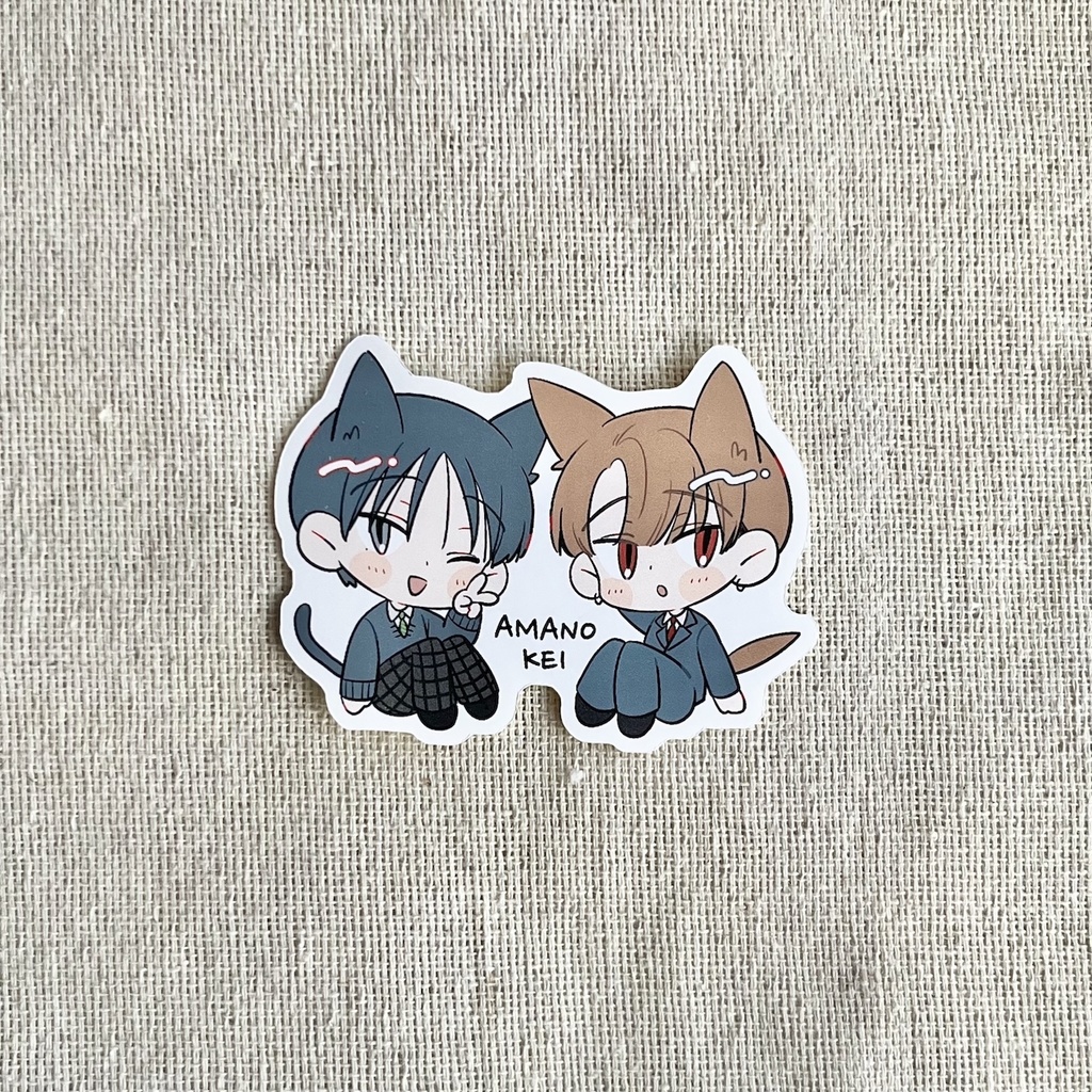 【創作BL】猫なないちステッカー