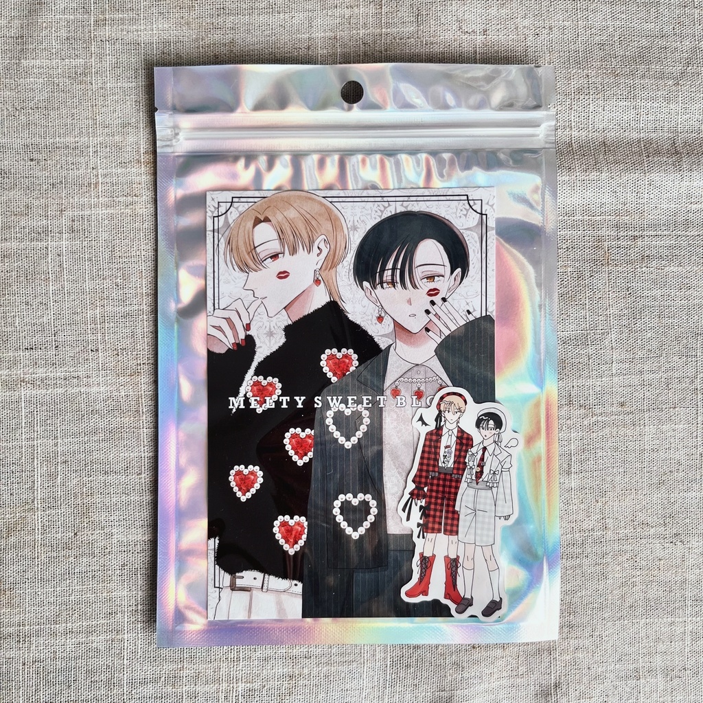 【創作BL】メルスイポスカ+ステッカーセット