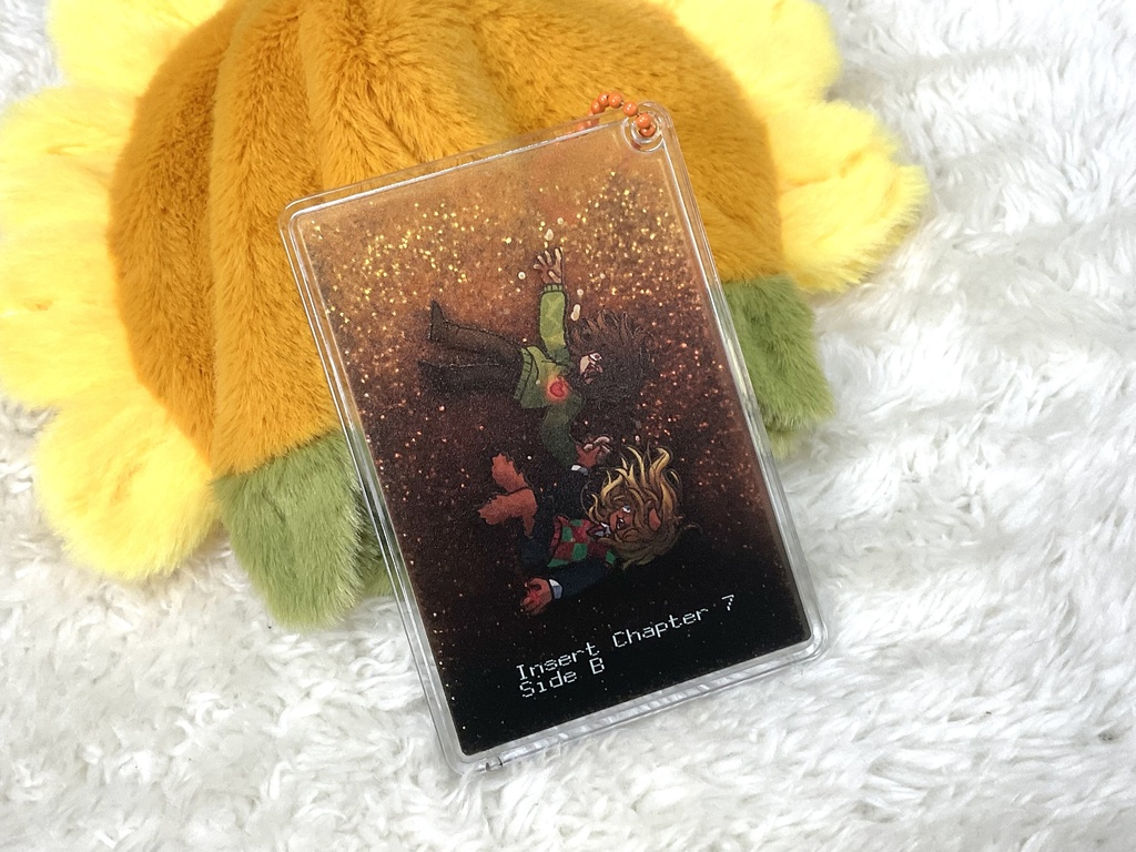 DELTARUNE SideB グリッターオイルアクリルキーホルダー
