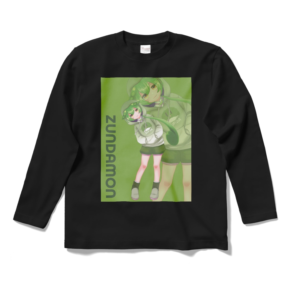 ずんだもんロンT Black