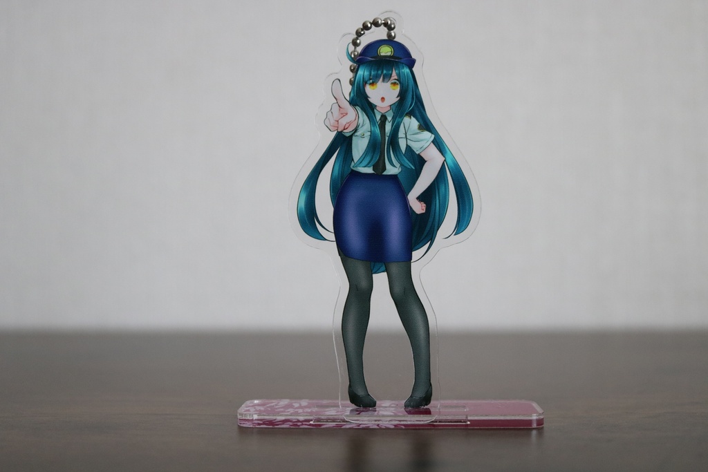 アクリルキーホルダースタンド東北ずん子POLICE