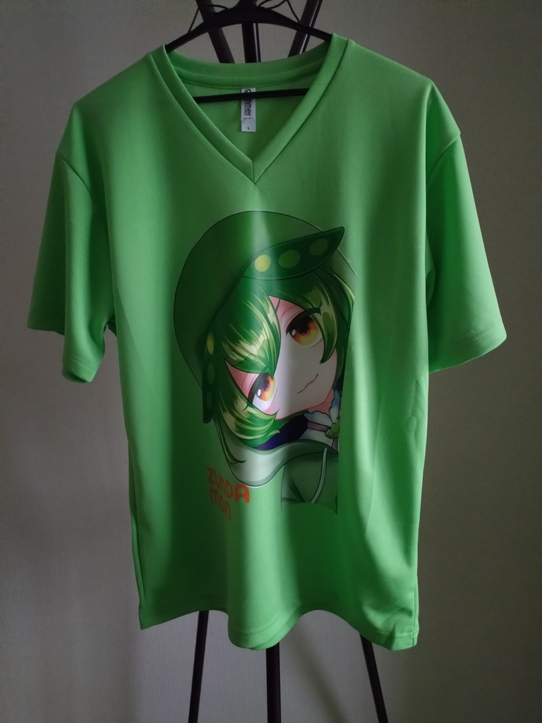 ★ずんだもん★ ドライVネックTシャツ