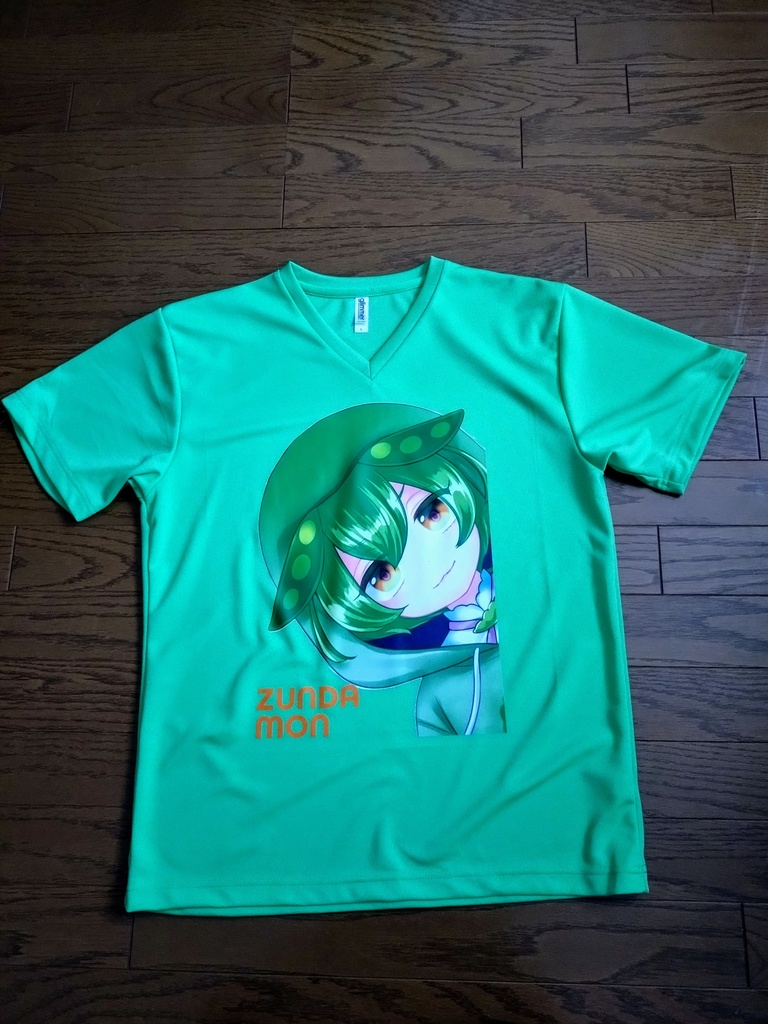 ★ずんだもん★ ドライVネックTシャツ