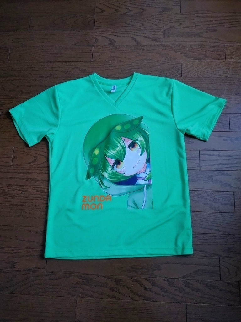 ★ずんだもん★ ドライVネックTシャツ