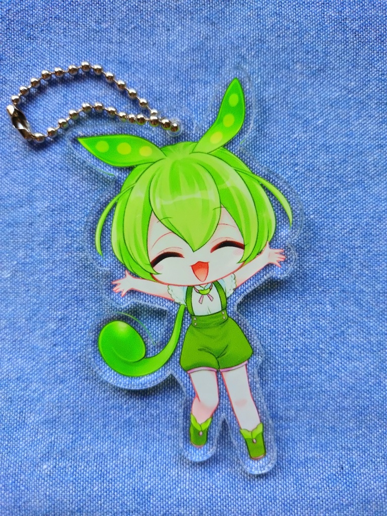 ★ずんだもん★　デフォルメアクキー②　キラキラシール1枚付き