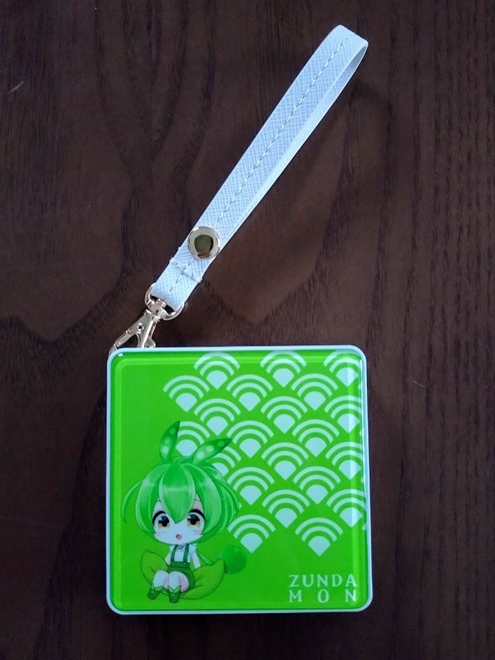 【在庫一掃!50%OFF】ずんだもん和モダン・モバイルバッテリー (4,000mAh ストラップ&Type-Cケーブル付)