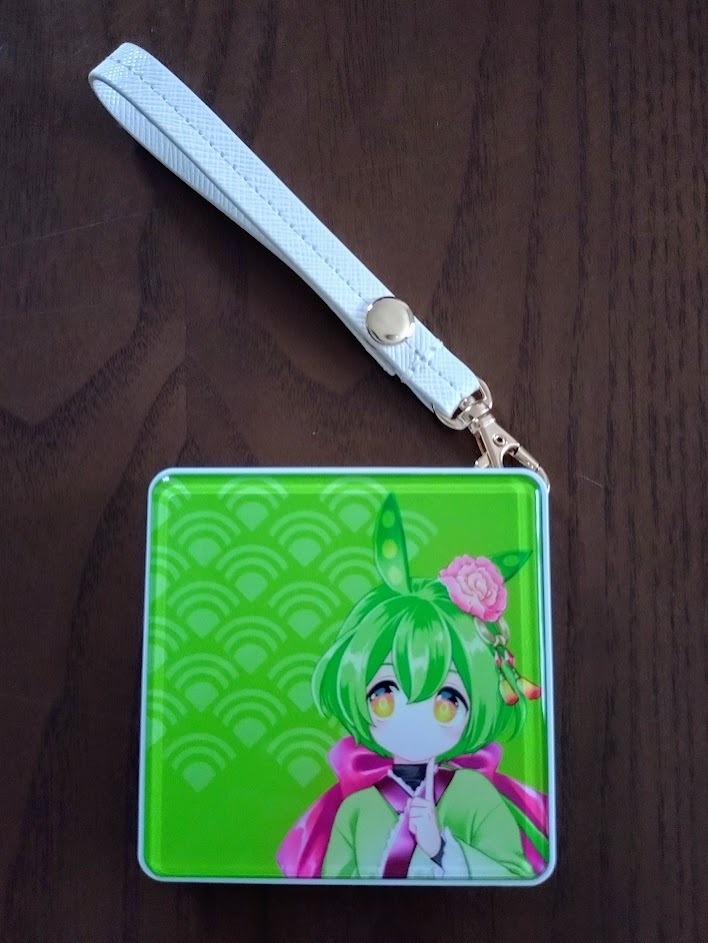 【在庫一掃!50%OFF】ずんだもん和モダン・モバイルバッテリー (4,000mAh ストラップ&Type-Cケーブル付)