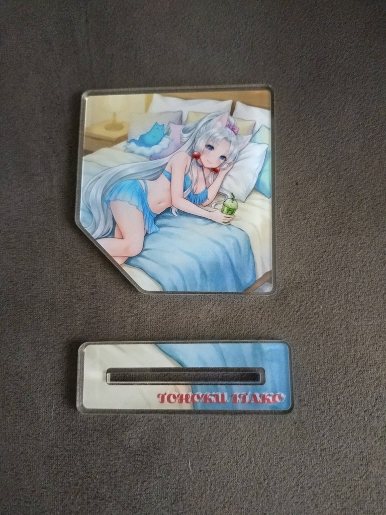 【予約商品】東北イタコ アクリルスタンドコースター ~ベッドでリラックスver.~