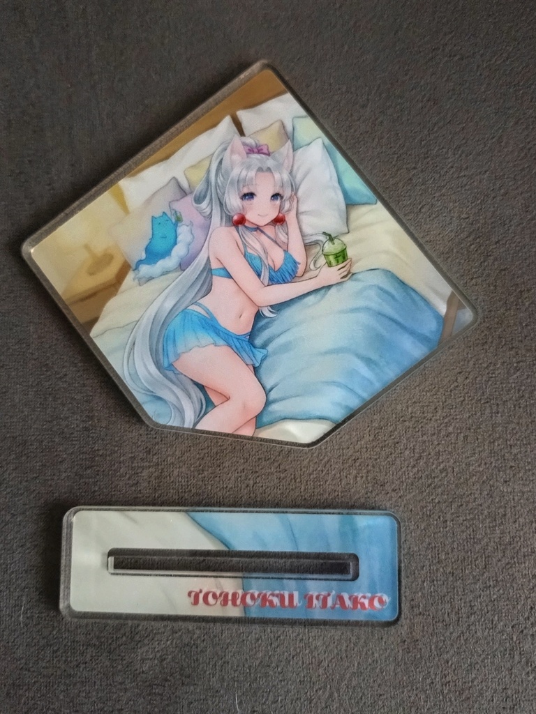 【予約商品】東北イタコ アクリルスタンドコースター ~ベッドでリラックスver.~