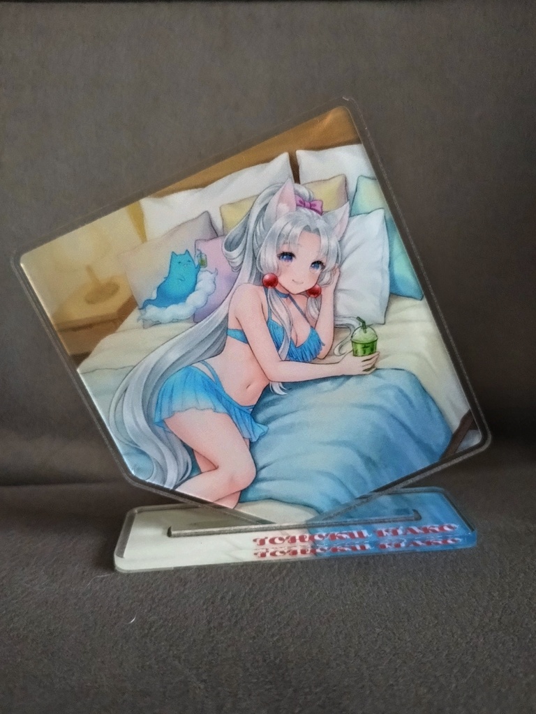 【予約商品】東北イタコ アクリルスタンドコースター ~ベッドでリラックスver.~