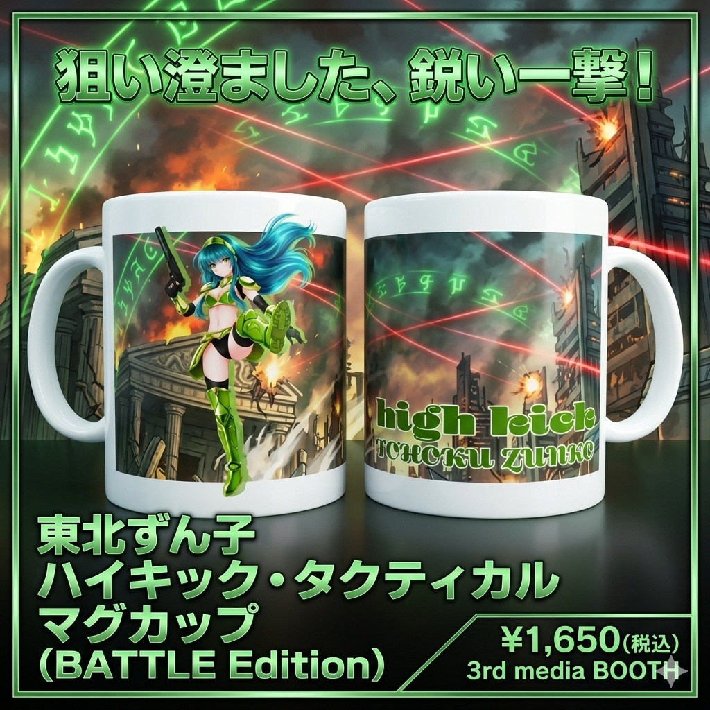 【ハイキックシリーズ第６弾】東北ずん子 ハイキック・マグカップ