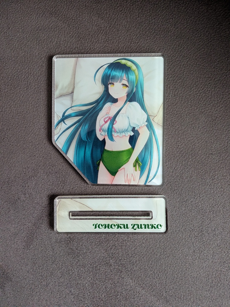 東北ずん子 アクリルスタンドコースター ~ベッドでリラックスver.~