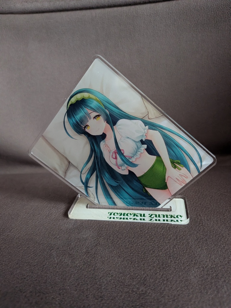 東北ずん子 アクリルスタンドコースター ~ベッドでリラックスver.~