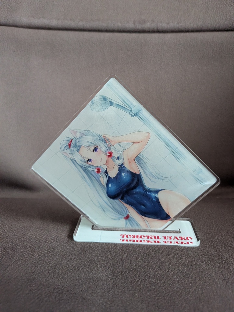 東北イタコ アクリルスタンドコースター ~シャワータイムver.~