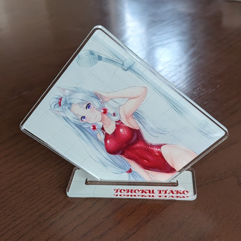 東北イタコ アクリルスタンドコースター ~シャワータイムver.赤水着~