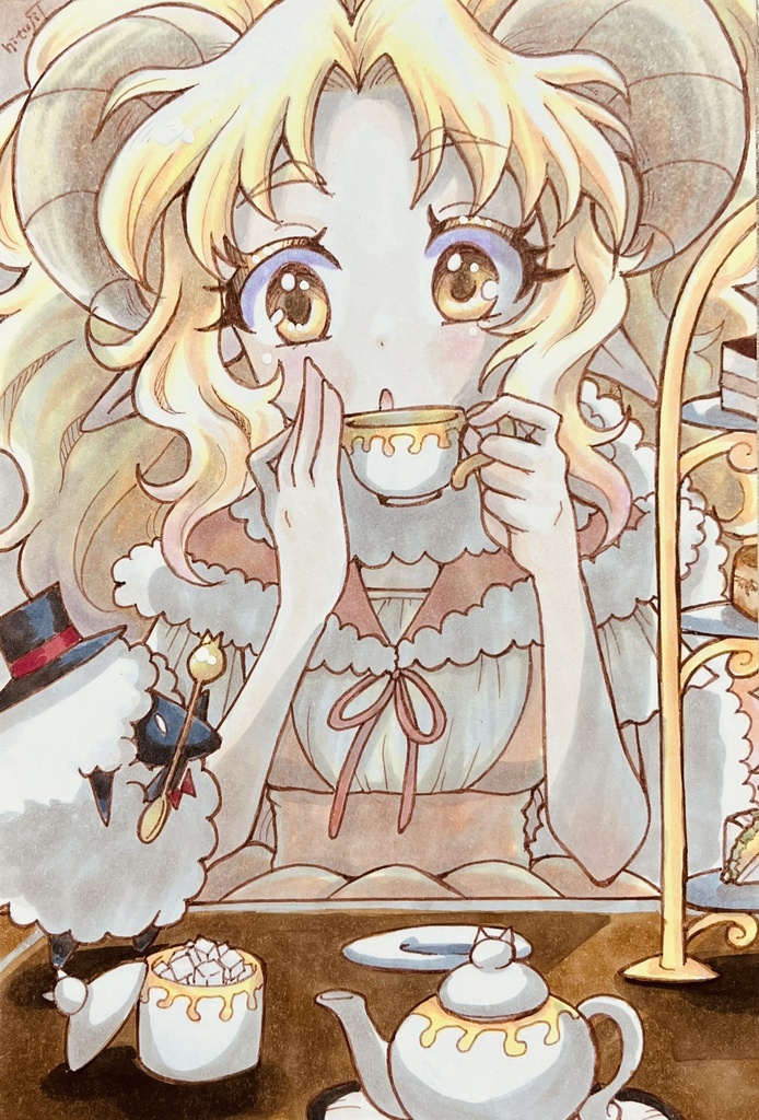 フォトフレーム入りイラスト「ほっとひといき」