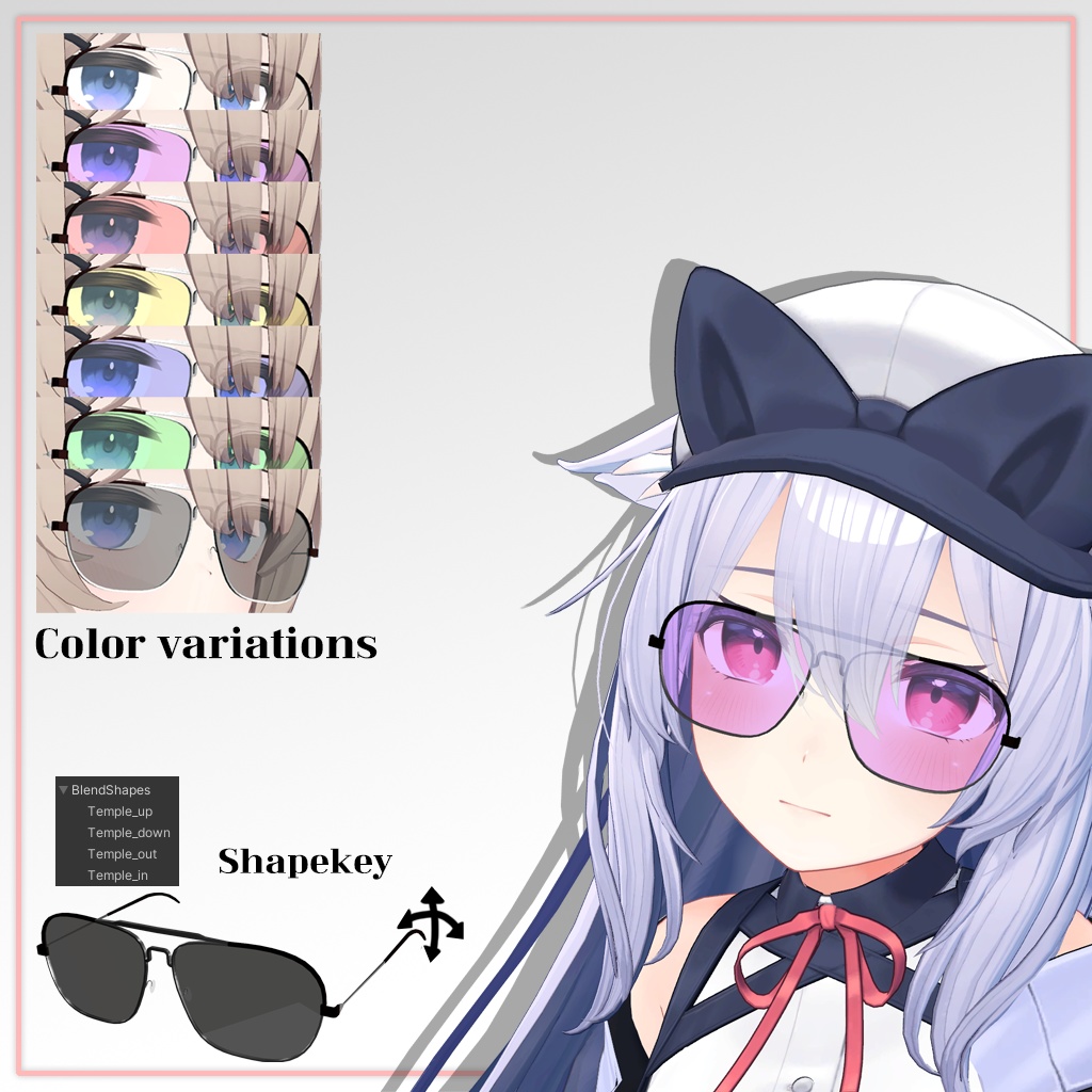 【無料】 Top-bar Glasses