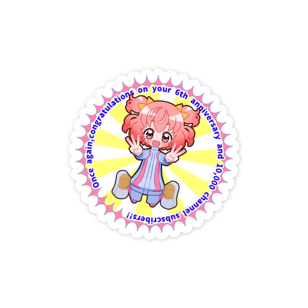 【桃星愛花さんファンアート】あらためて6周年とチャンネル登録者10000人おめでとう!!