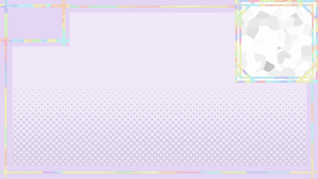 【無料配布】OBS配信素材パック|背景・枠・時計背景・作品展示枠(基本2色+カラーバリエーション)