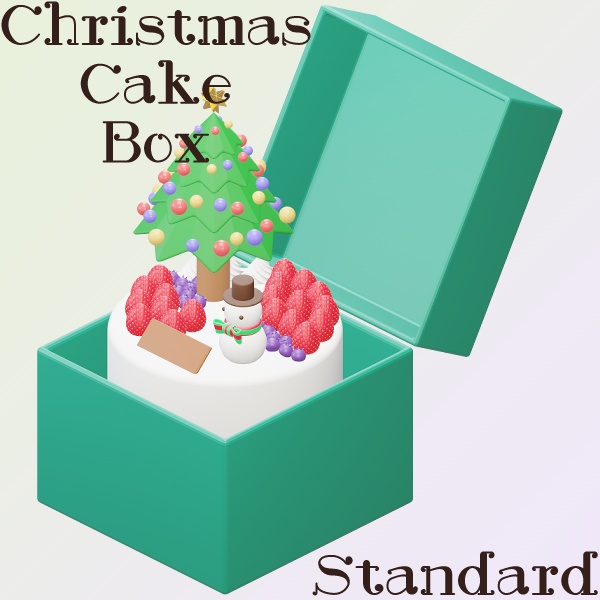 Christmas Cake Box Series【わんコメWordPartyでも使えます】