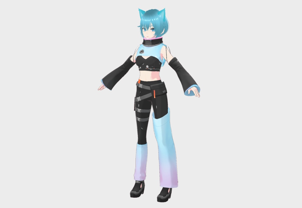 Cyberpunk Cat Girl