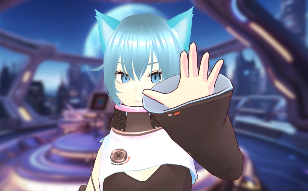 Cyberpunk Cat Girl