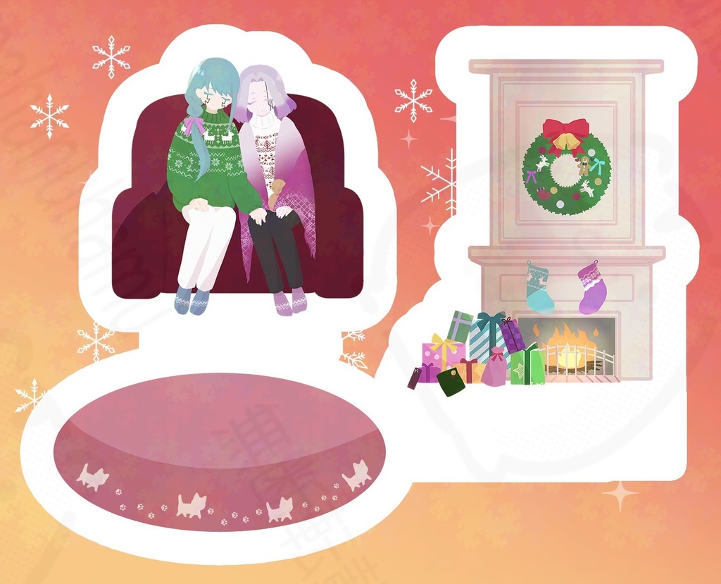 クリスマスジオラマアクスタ【ｱﾋﾞｱﾍﾞ】