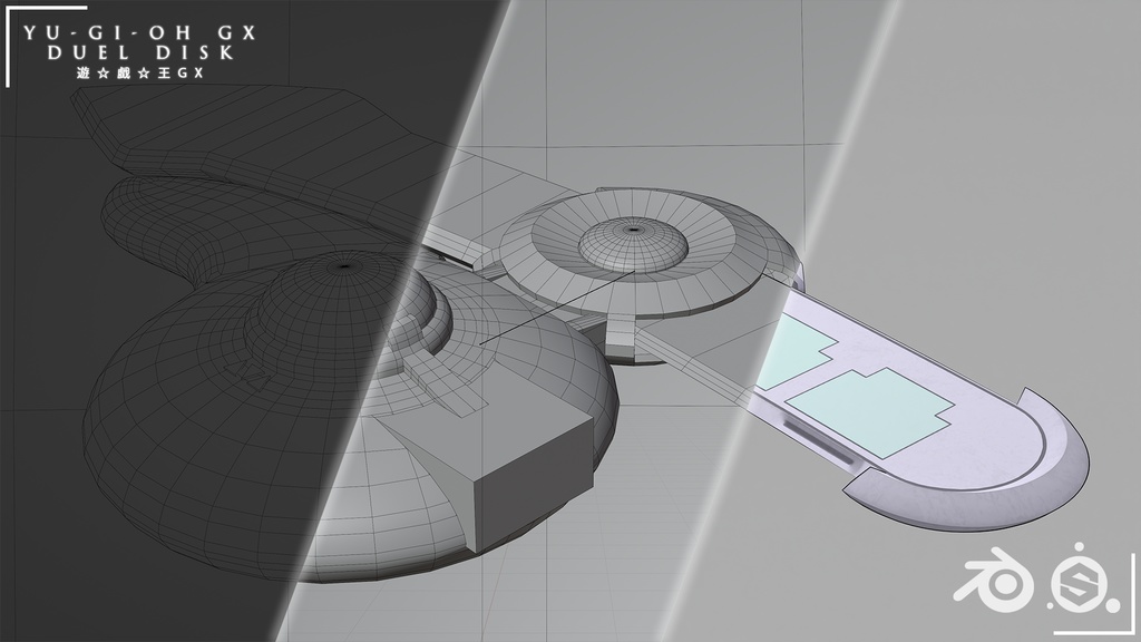 Academy Duel Disk 3D model |アカデミーデュエルディスク3Dモデル| Yu☆Gi☆Oh
