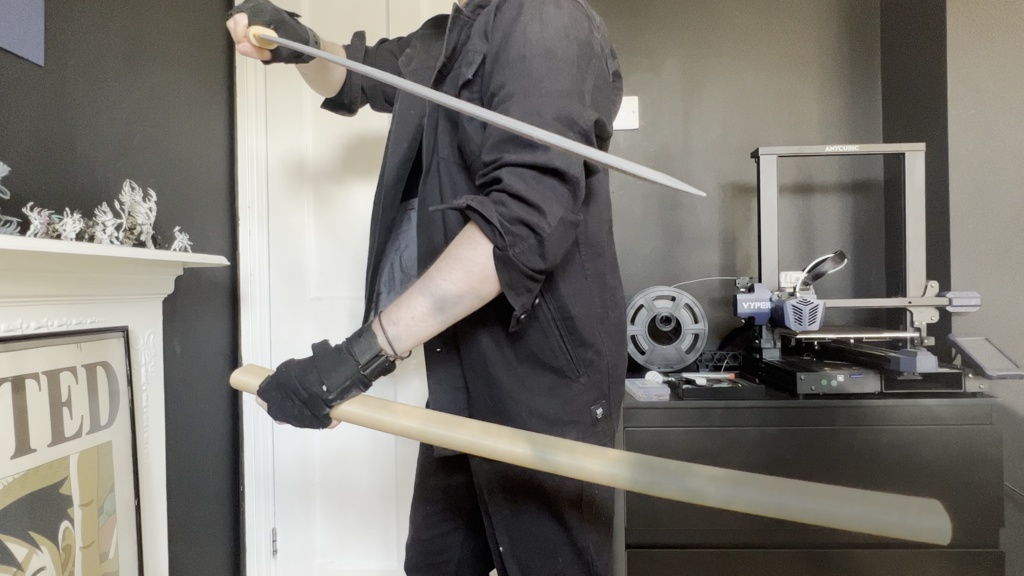 Johnny's Katana and Coin 3D model Cosplay Prop | Guilty Gear Strive | ジョニーの刀とコイン3Dモデルコスプレ小道具