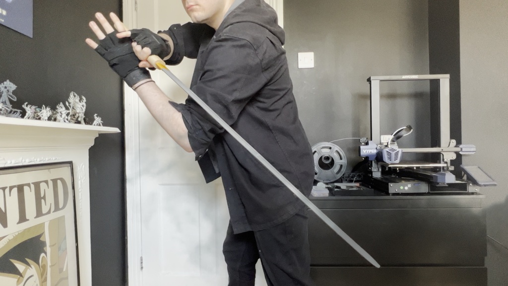 Johnny's Katana and Coin 3D model Cosplay Prop | Guilty Gear Strive | ジョニーの刀とコイン3Dモデルコスプレ小道具