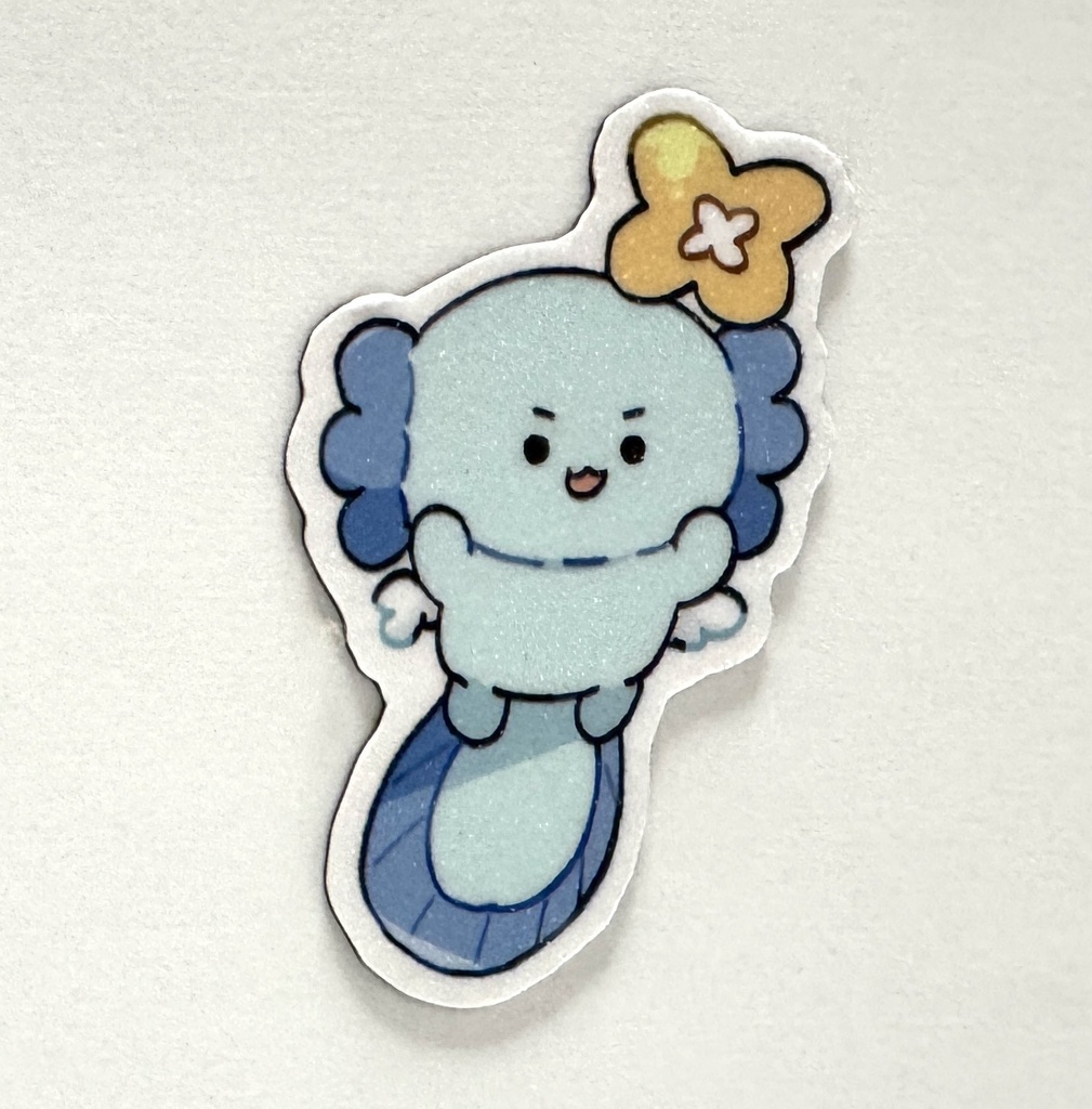 【非公式】うぱおダイカットマグネット「むきっ！」