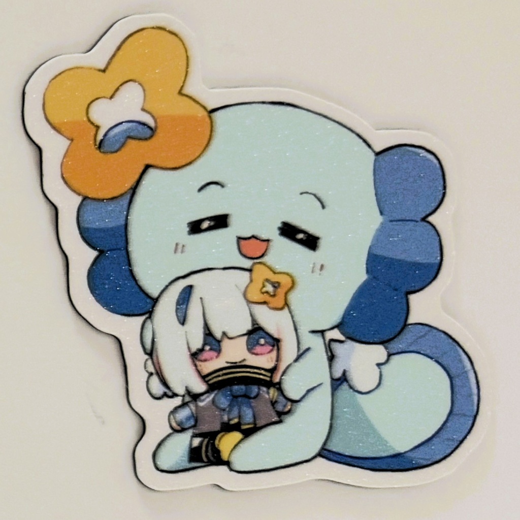 【非公式】うぱおダイカットマグネット「ぎゅー」