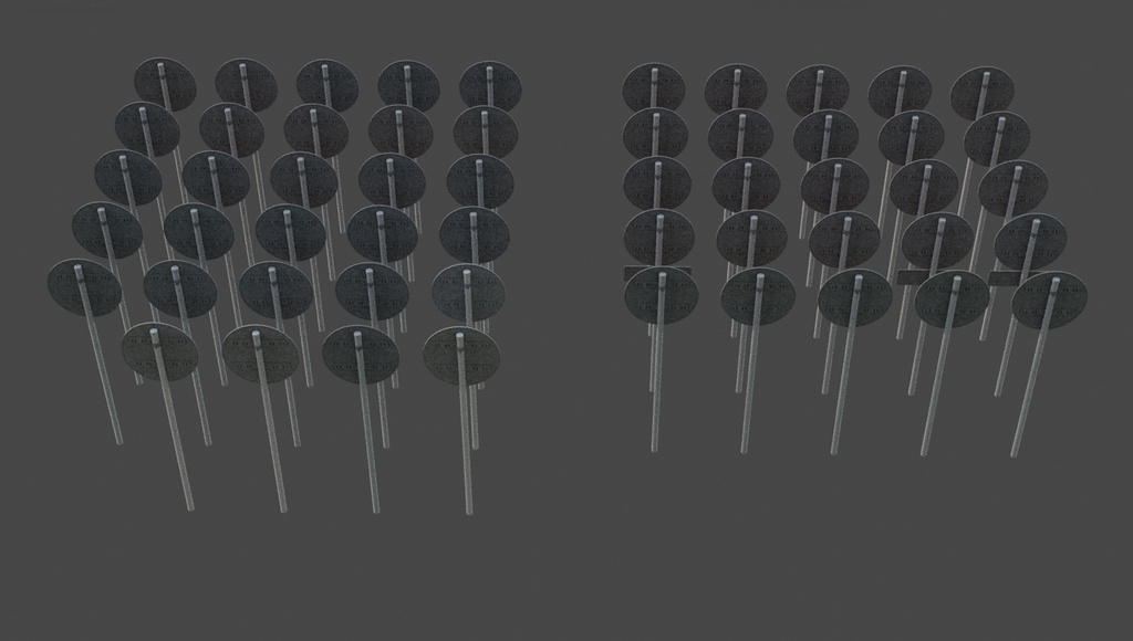 道路標識セット A54種【3Dモデル】Traffic signs Set