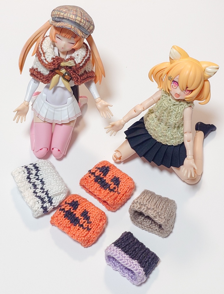 ネコミミニット帽子