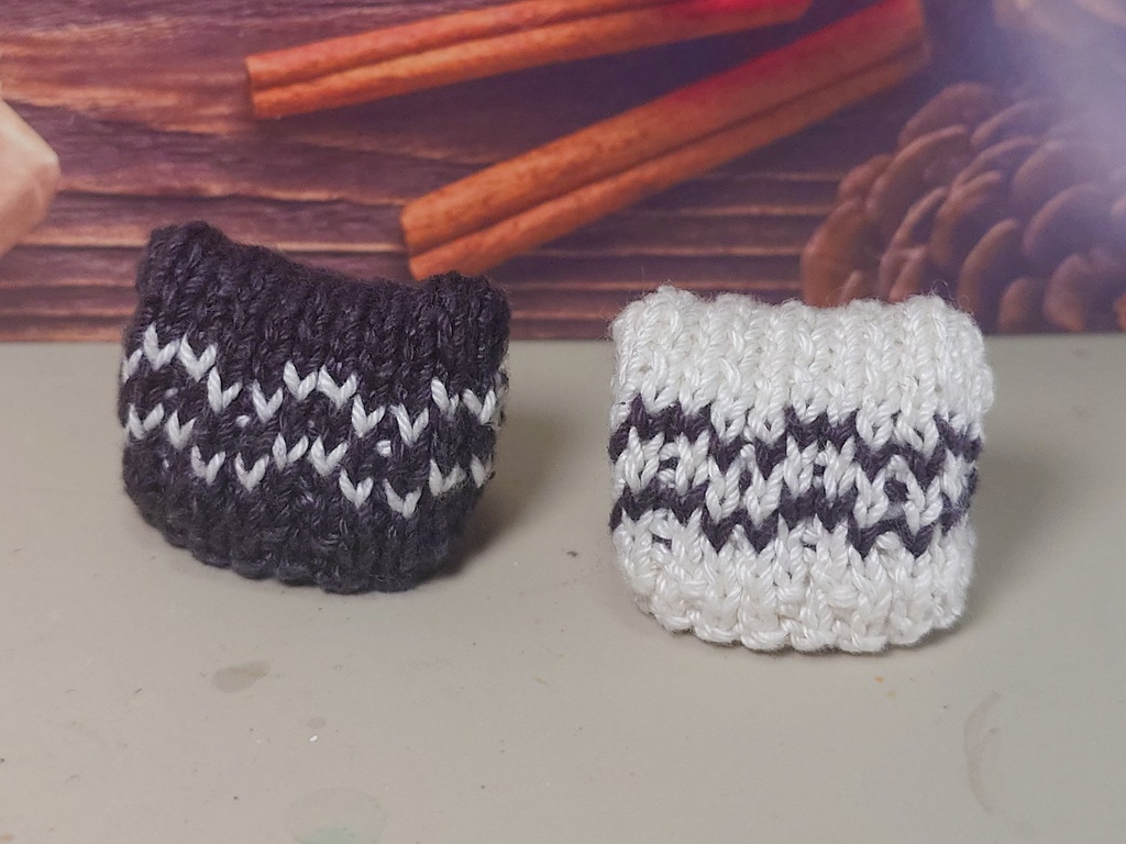 ネコミミニット帽子