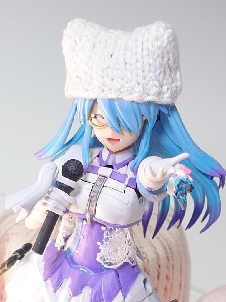 ネコミミニット帽子