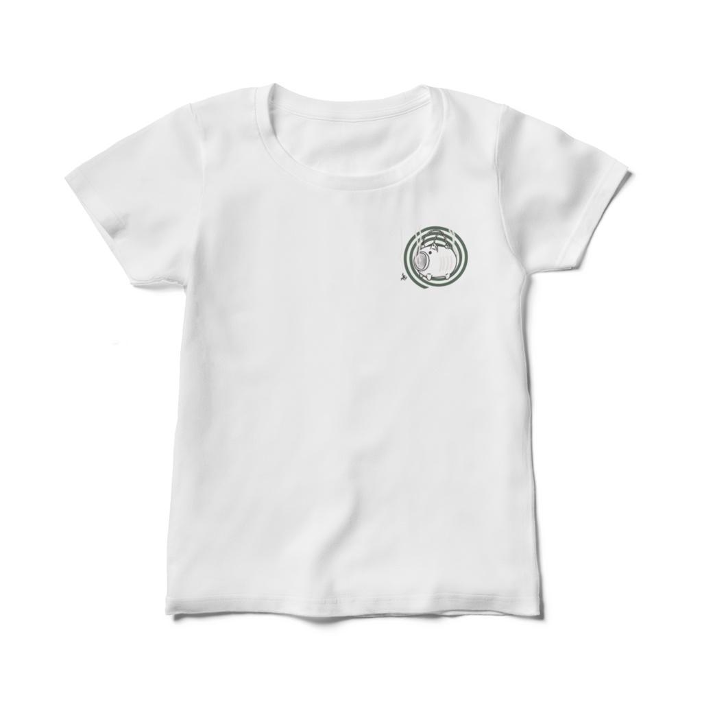 蚊遣り豚Ｔシャツ（白）