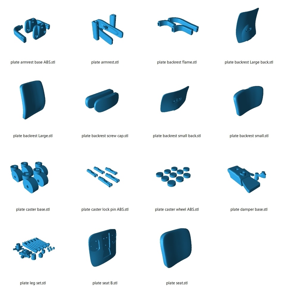 1/3(大) & 1/3.5(小) キャスター付きチェア