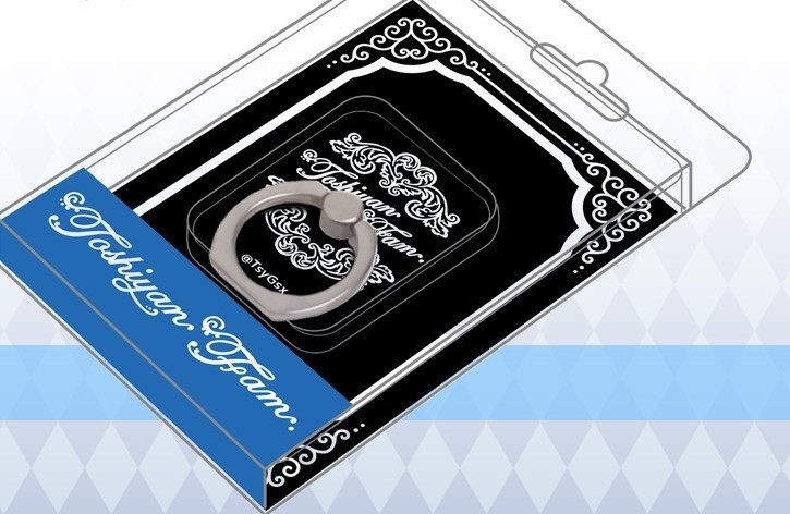 ロゴデザインスマホリング【WHITE】