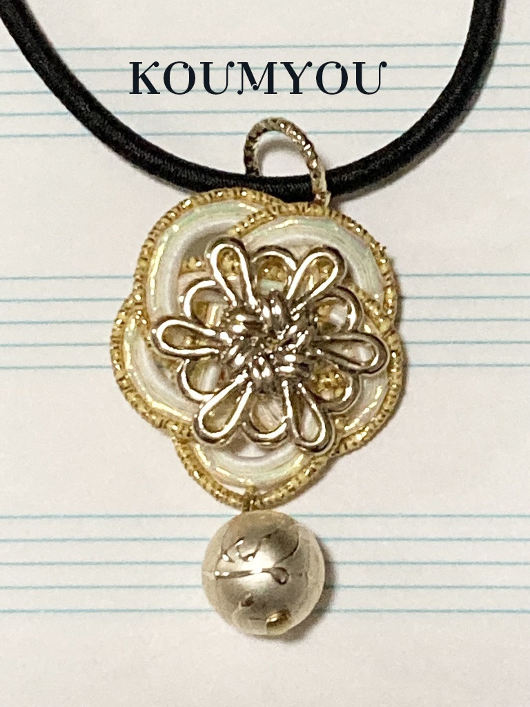 月闇イメージ水引ヘアゴム