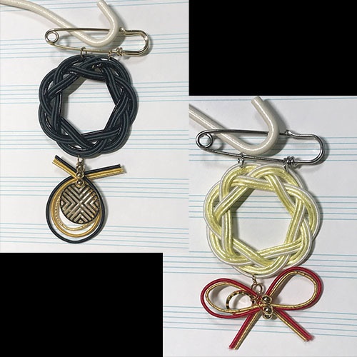 峯健イメージ水引ブローチ