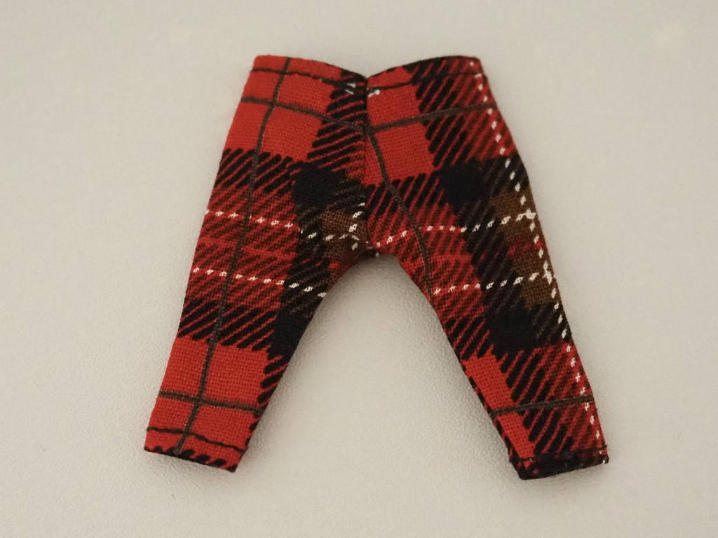 シンプルスリムパンツ チェック ねんどろいどどーる