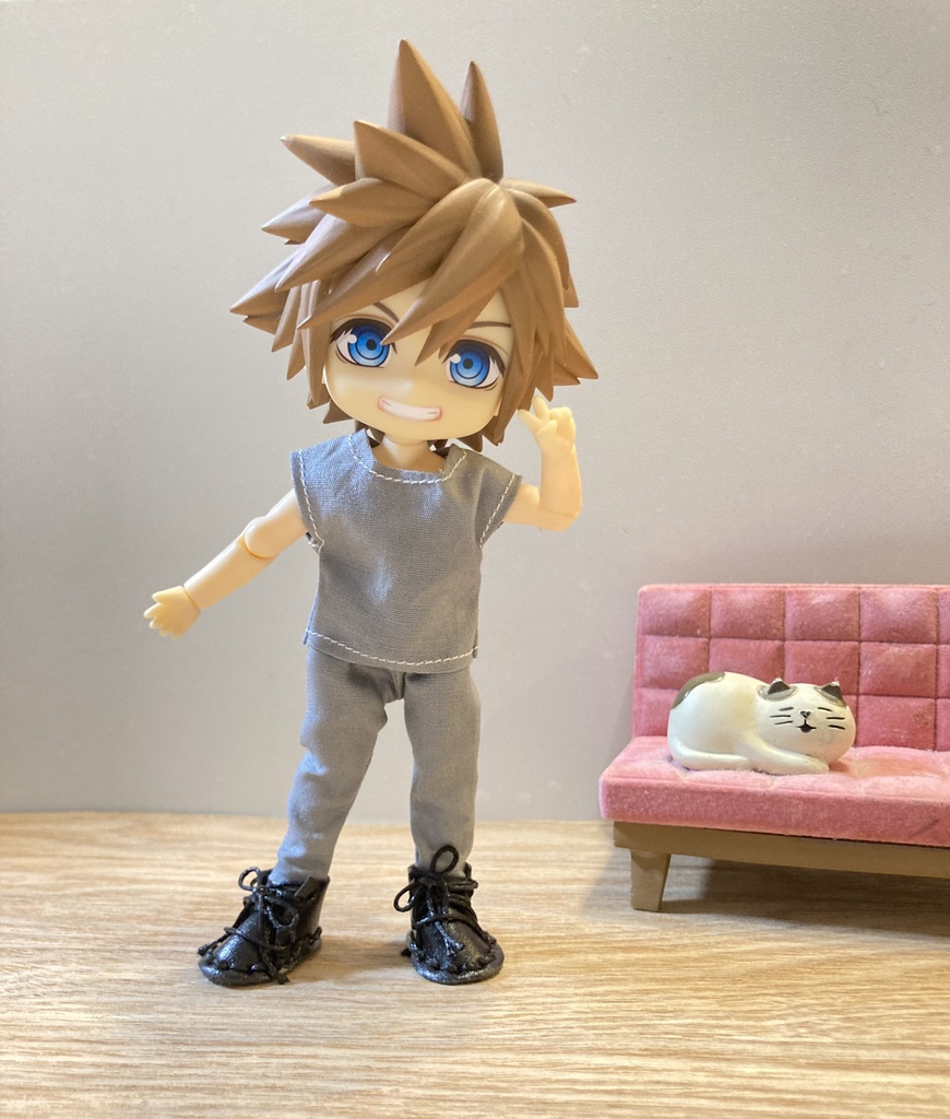 身長調整サイズ シンプルスリムパンツ ねんどろいどどーる用